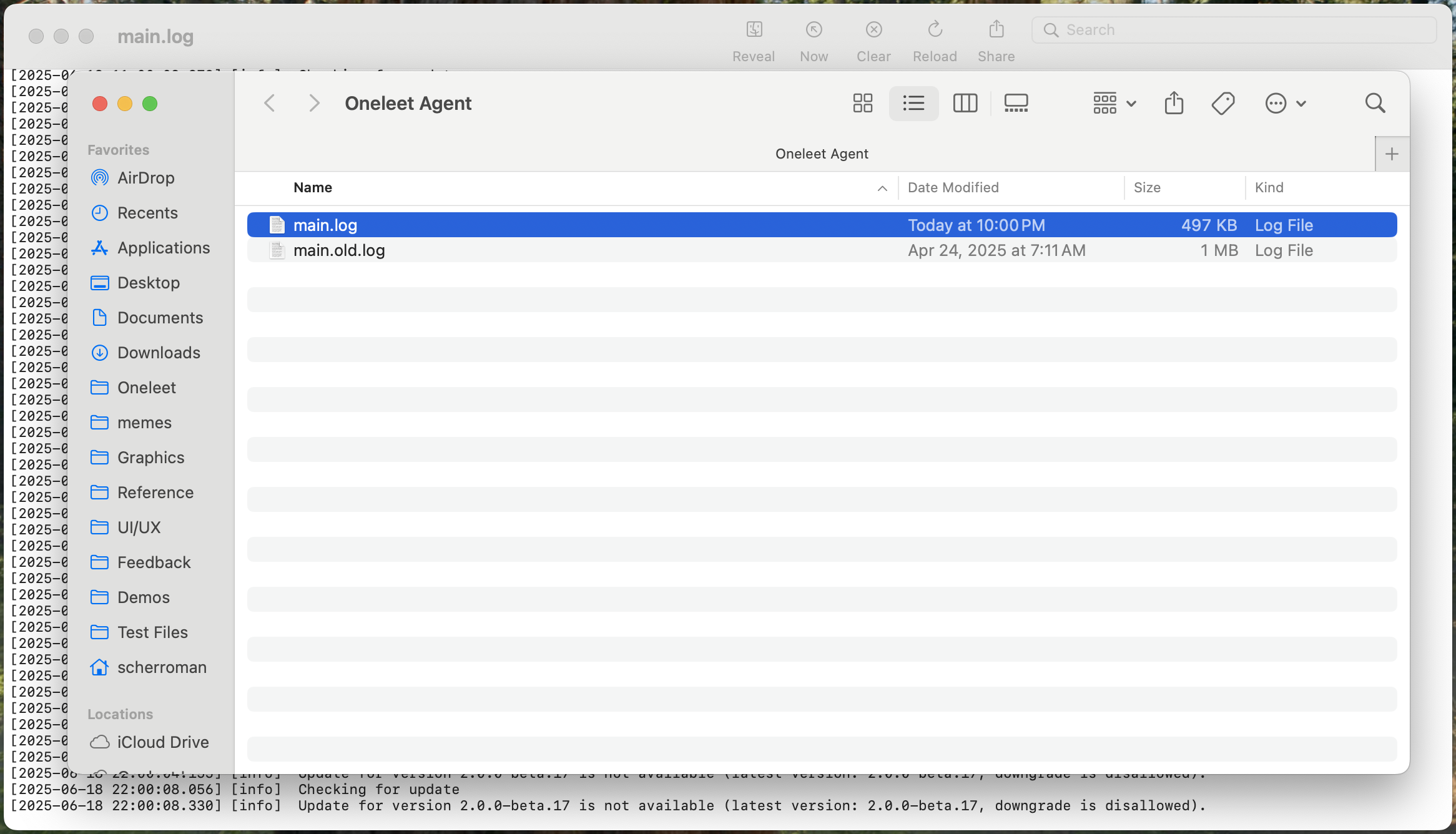 macOS logs